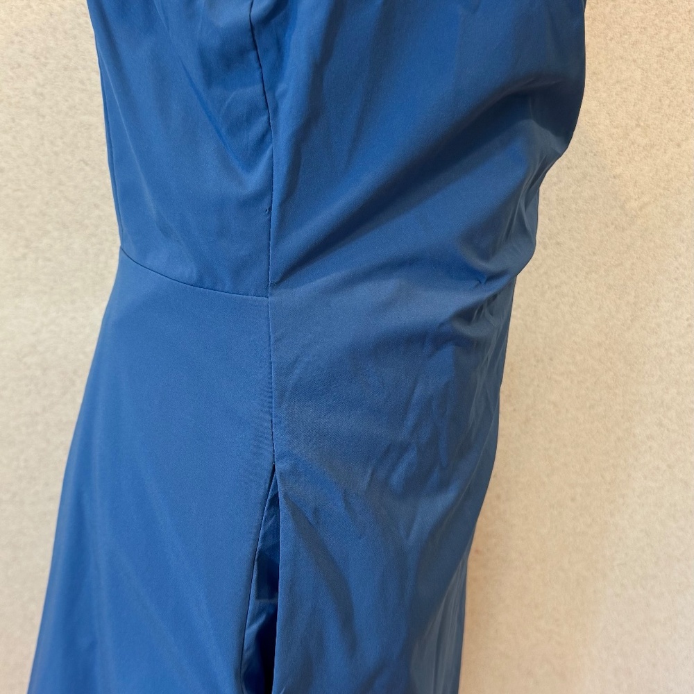 KAY UNGER “Annie” Wrap Walk-Thru Jumpsuit Blue – Size 12 - Picture 8 of 10